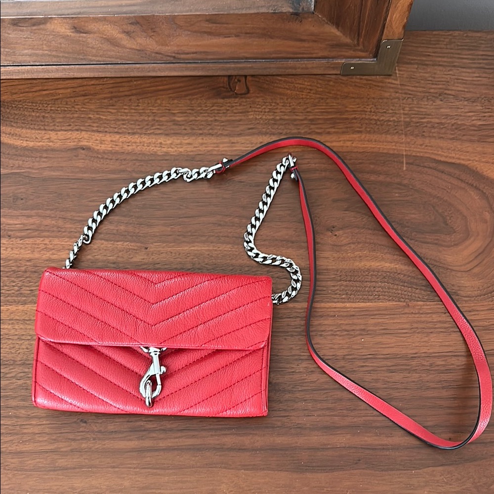 Rebecca Minkoff Red Quilted Leather Crossbody Bag